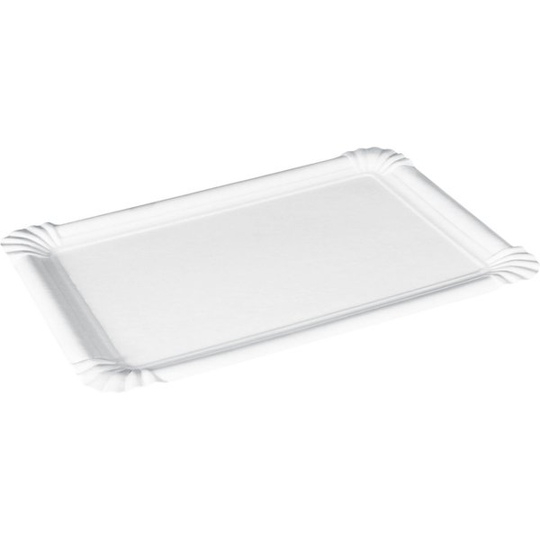 Vassoio Pasticceria cartone WIMEX; 13x20 cm (LxL); bianco; rettangolare; 250 pz. / Pacco