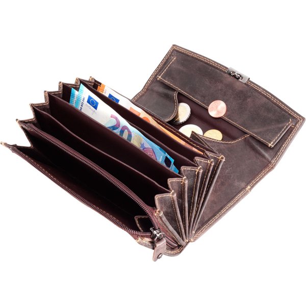 PULSIVA Borsello per cameriere Zell; 17.5x10 cm (LxL); marrone; rettangolare