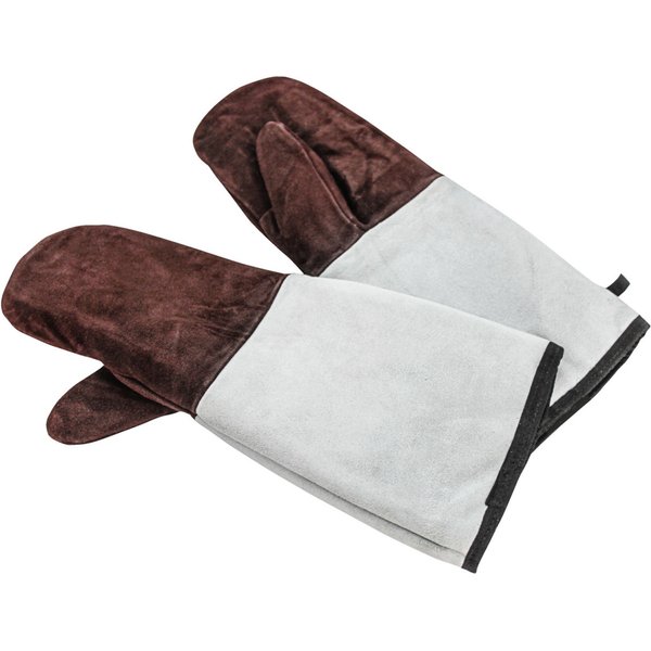 Gants de pâtisserie cuir Schneider; 45x14 cm (Lxl); brun/gris