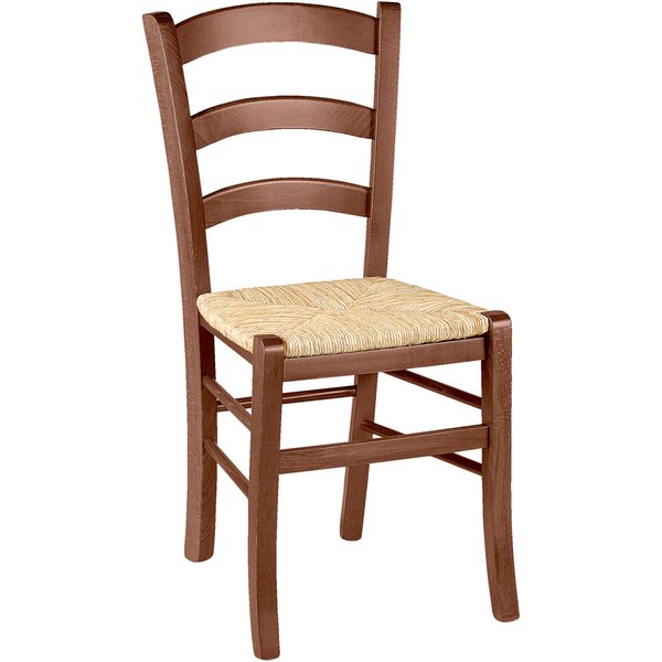 Chaise en bois Heracles 2 Basic PULSIVA; 40x46x87 cm (lxPxH); Assise naturel, Structure noyer; 2 pièce(s) / Lot