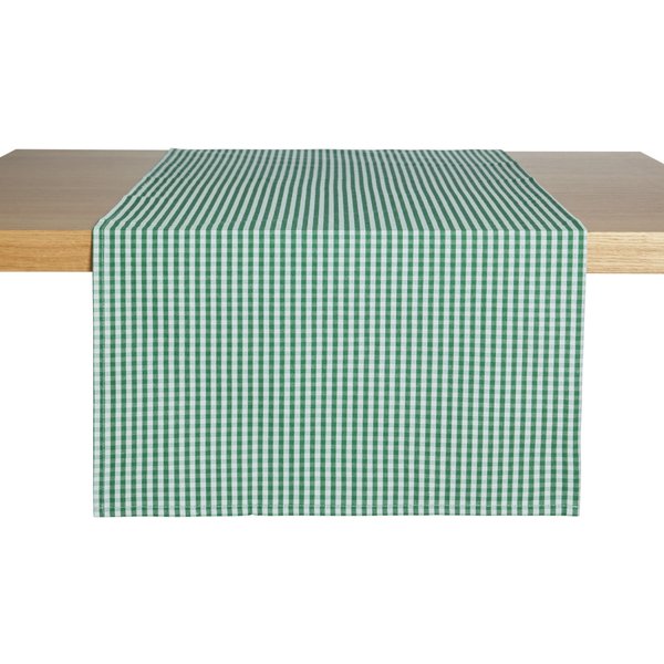2x ERWIN M. Chemin de table La Villa ; 40x130 cm (lxL); vert; rectangulaire; 2 pièce(s) / Lot
