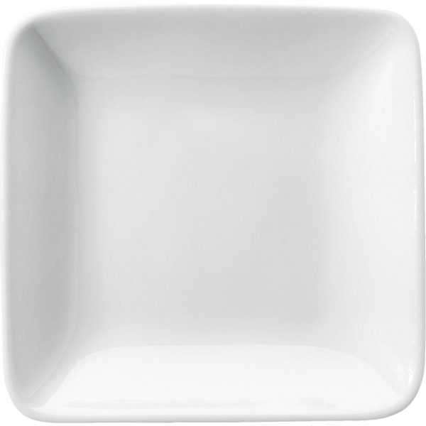 6x VEGA Assiette/plat Damas carré; 17x17x2.6 cm (LxlxH); blanc; carré(e); 6 pièce(s) / Lot