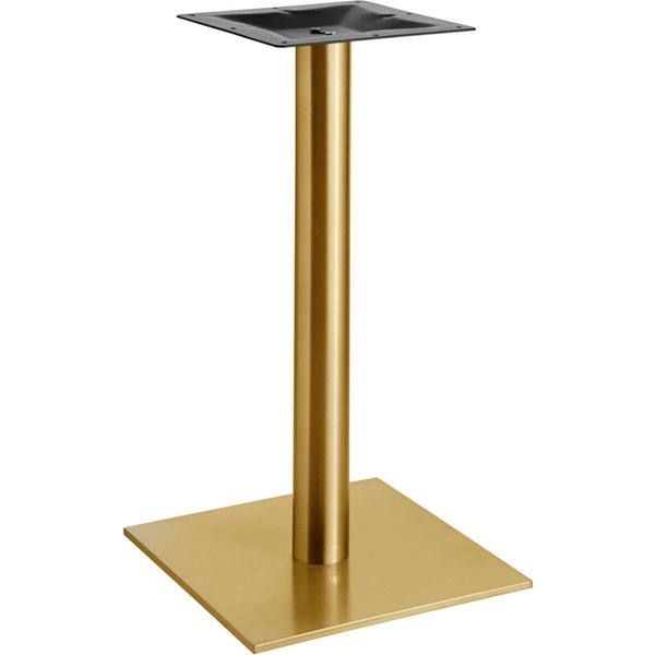 VEGA Base per tavolo Orio quadrato; 40x40x72 cm (LxLxH); oro; quadrata