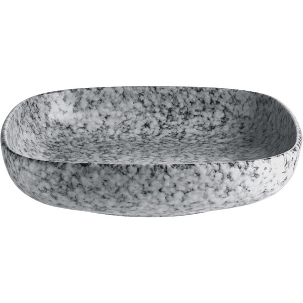 4x VEGA Ciotola Mamoro quadrata; 1100 ml, 21x21x4.5 cm (LxLxH); nero/bianco; quadrata; 4 pz. / Pacco