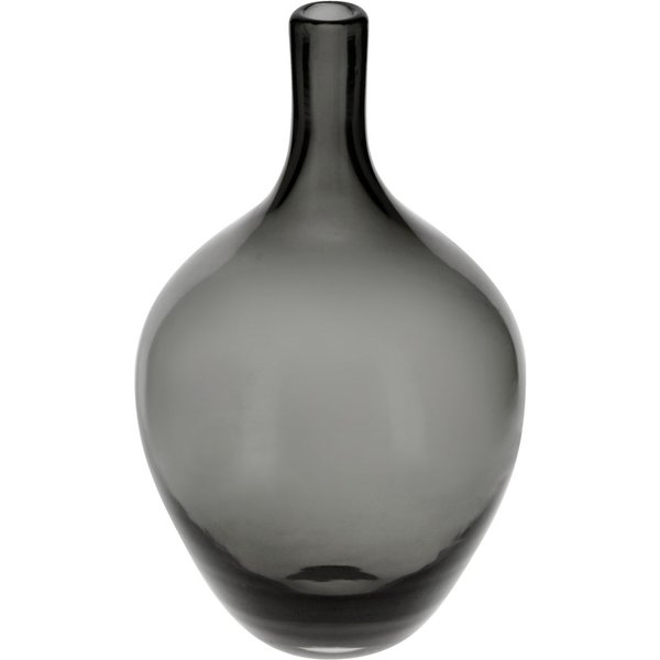 Vaso in vetro Kimiko; 11x20 cm (ØxH); grigio