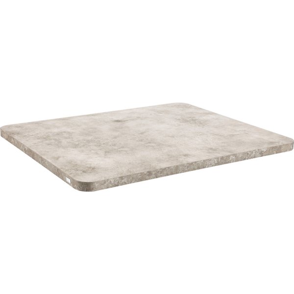 VEGA Piano tavolo per interni Marvello rettangolare; 60x70x2.5 cm (LxLxH); grigio pietra; rettangolare