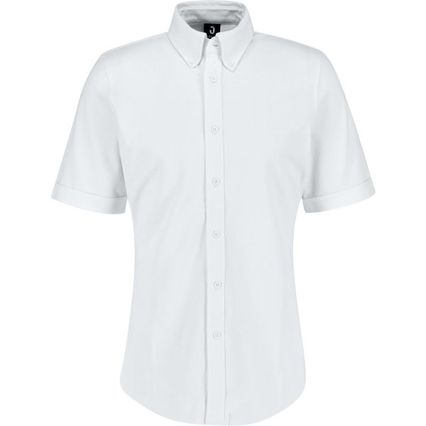 JOBELINE Chemise homme Piqué manches courtes; Taille M; blanc