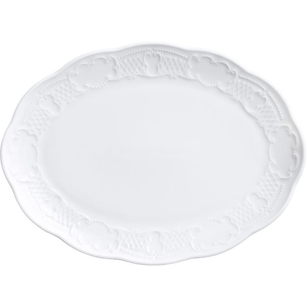 6x VEGA Assiette/plat Minuett ovale; 26x19 cm (Lxl); blanc; ovale; 6 pièce(s) / Lot