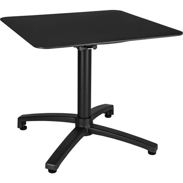 VEGA Table basse d'extérieur en aluminium Taipa carrée; 60x60x50 cm (LxlxH); Plateau noir, Structure noir; carré(e)