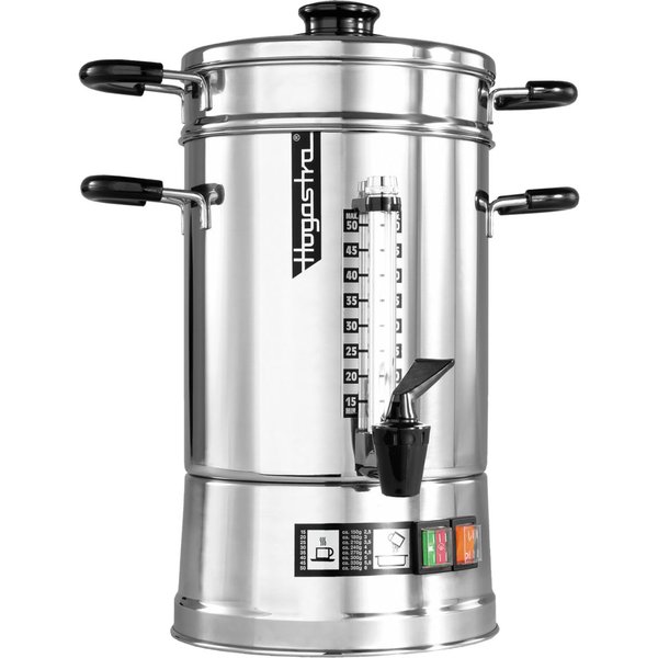 Hogastra Percolatore caffè CNS-50; 6500 ml, 22x45 cm (ØxH); argento/nero