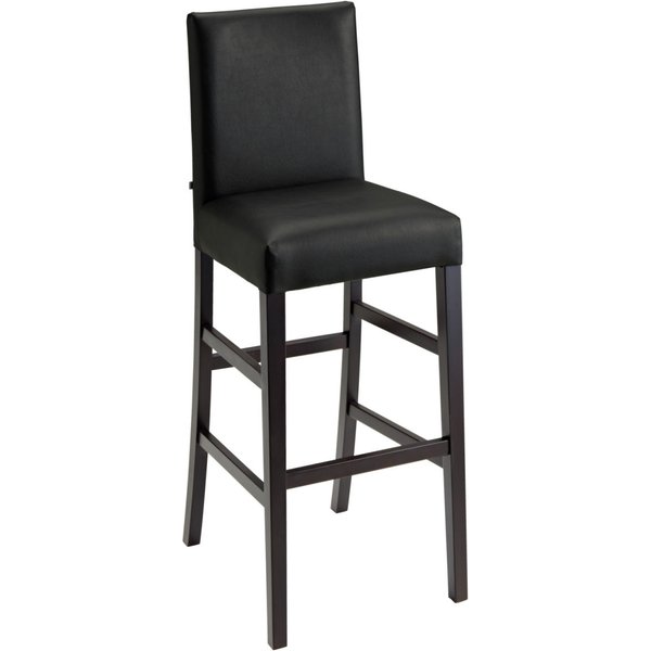 Sgabello Havana VEGA; 44.5x49x113.5 cm (LxPxH); seduta nero, struttura wenge; 2 pz. / Pacco