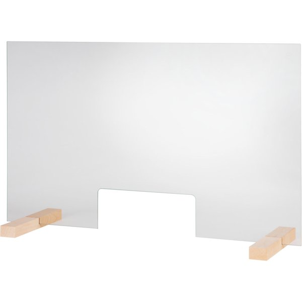 Parete mobile APS; 75x0.5x47.5 cm (LxPxH); trasparente/marrone
