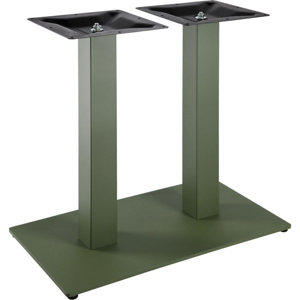 Pied de table double d'intérieur Fino rectangulaire VEGA; 70x40x72 cm (lxLxH); kaki; rectangulaire