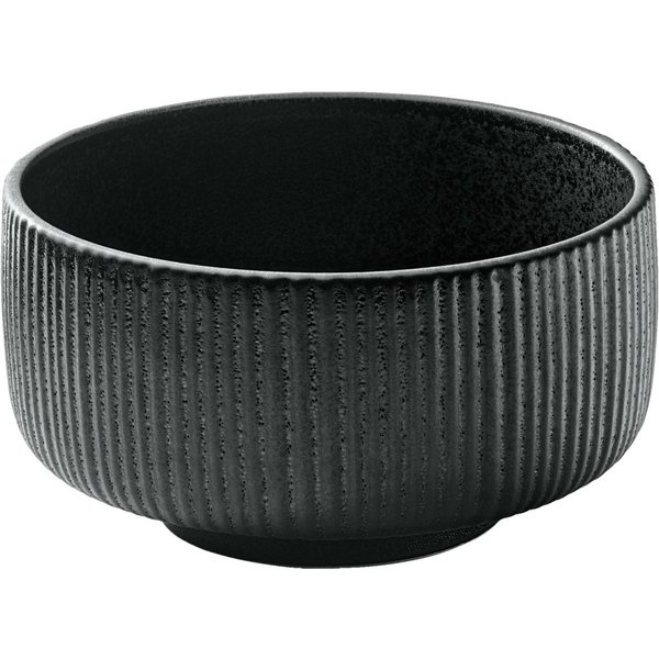 6x Playground Ciotola Nara con rilievo; 880 ml, 15x7.8 cm (ØxH); nero; 6 pz. / Pacco