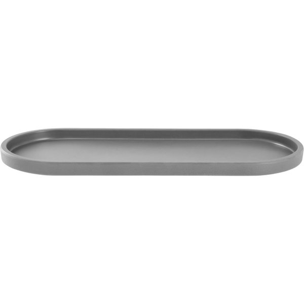 6x VEGA Assiette Kanas ovale; 32.4x13.3x1.8 cm (LxlxH); gris; ovale; 6 pièce(s) / Lot