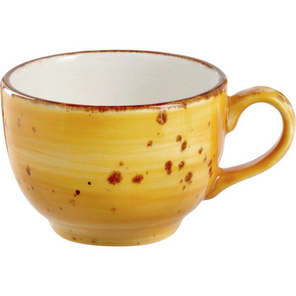 6x VEGA Tazza cappuccino Nebro; 220 ml, 8.7x6.5 cm (ØxH); giallo; 6 pz. / Pacco