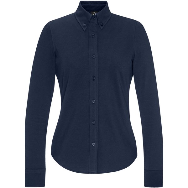 JOBELINE Camicetta Piqué Maniche lunghe; Taglia 2XL; blu navy
