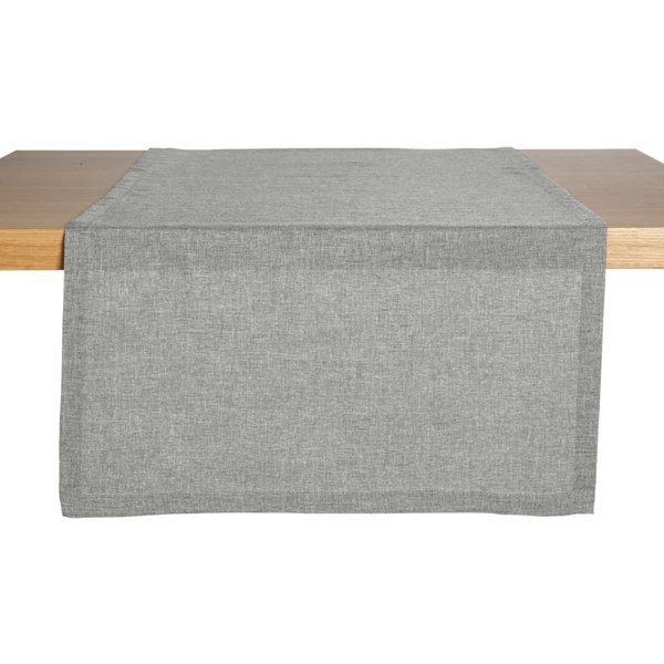 ERWIN M. Runner tavola Nova; 40x130 cm (LxL); grigio chiaro; rettangolare