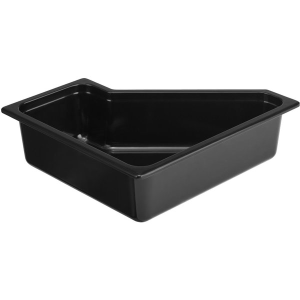 VEGA Contenitore Melamina Gastronorm 2/4; GN 3/6, 35.3x32.5x10 cm (LxLxP); nero