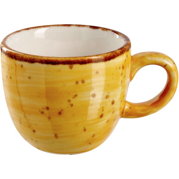 6x VEGA Tazzina caffè Nebro; 100 ml, 6.2x5.4 cm (ØxH); giallo; 6 pz. / Pacco