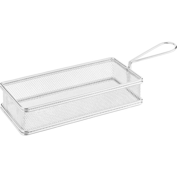 VEGA Panier à frites Resy bas, rectangulaire; 21.5x10x4.5 cm (LxlxH); argenté; rectangulaire