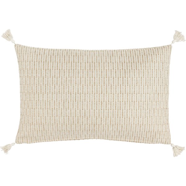 ERWIN M. Housse de coussin Torano rayure fine; 30x50 cm (lxL); crème/beige