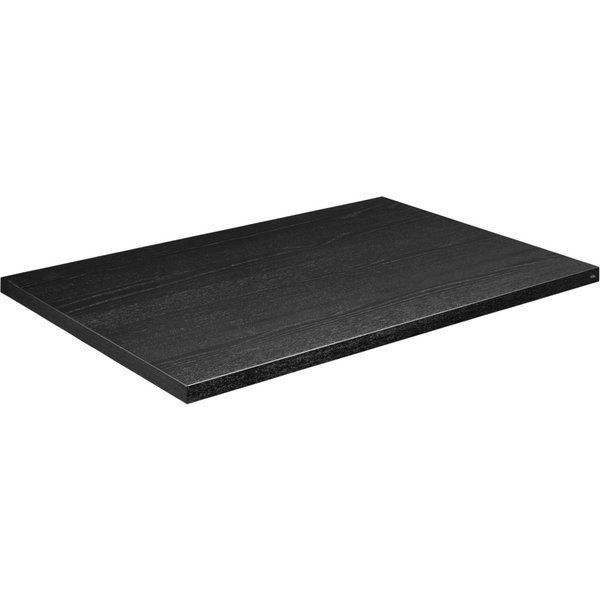 Plateau de table d'intérieur Sumba rectangulaire VEGA; 120x80 cm (Lxl); frêne teinté noir; rectangulaire