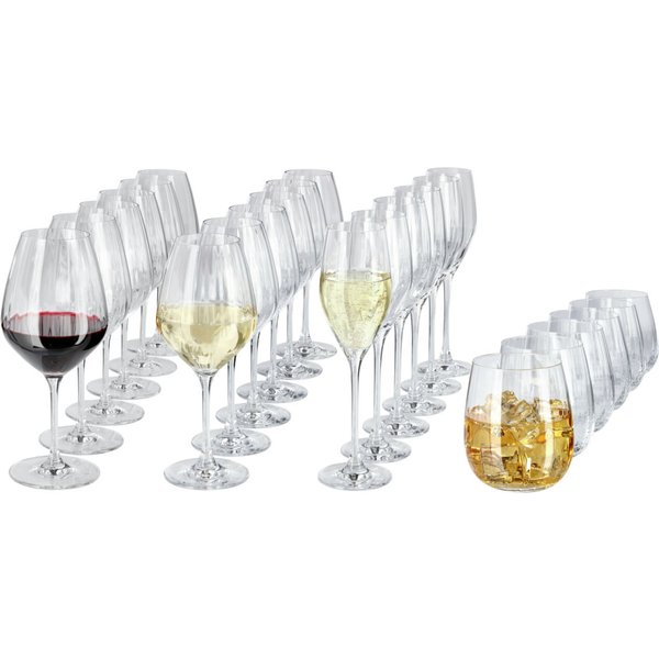 VEGA Set bicchieri Leya 24 pezzi; 22.1 cm (H); trasparente