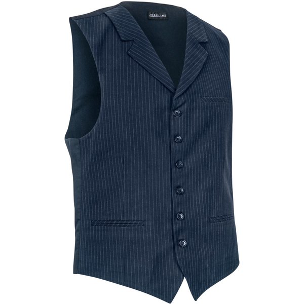 JOBELINE Gilet homme Pinstripe; Taille 48; bleu foncé