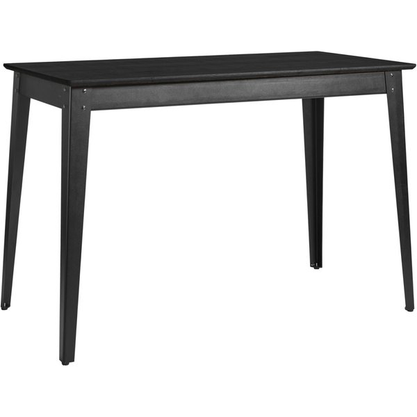 Mange-debout Acerios VEGA; 160x80x108.5 cm (LxlxH); Plateau noir, Structure noir; rectangulaire