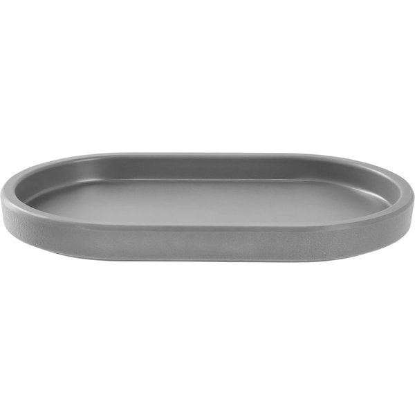 6x VEGA Assiette Kanas ovale; 17.5x10.8x1.8 cm (LxlxH); gris; ovale; 6 pièce(s) / Lot