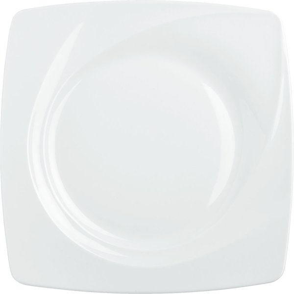 6x VEGA Piatto Soria piano; 23x23 cm (LxL); bianco; quadrata; 6 pz. / Pacco