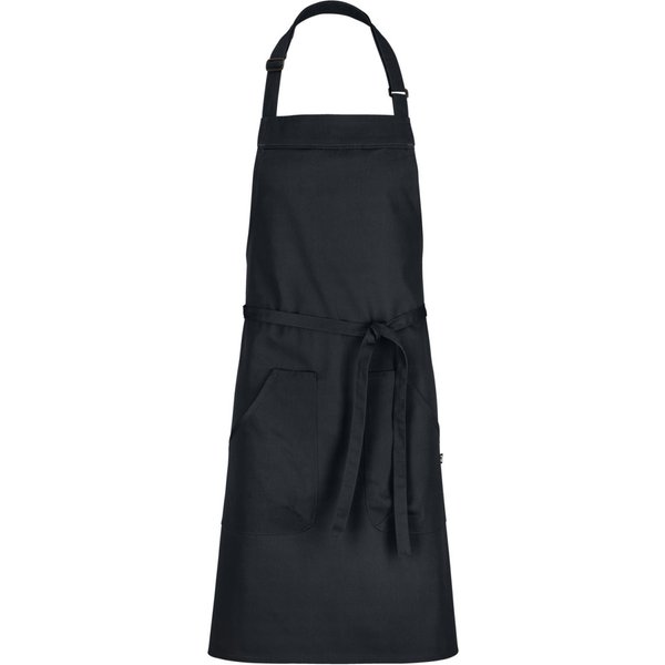 JOBELINE Tablier à bavette Gabo 88x80 cm; 88x80 cm (Lxl); noir