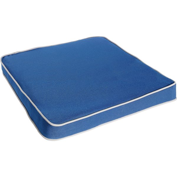 ERWIN M. Coussin de chaise Pago ; 40x40x4 cm (lxLxH); bleu foncé; carré(e)