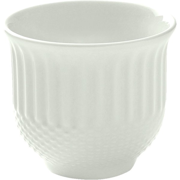 6x HEART&SOUL Tazzina caffè Pine Relief 0.08l; 90 ml, 6x5.8 cm (ØxH); bianco crema; rotonda; 6 pz. / Pacco
