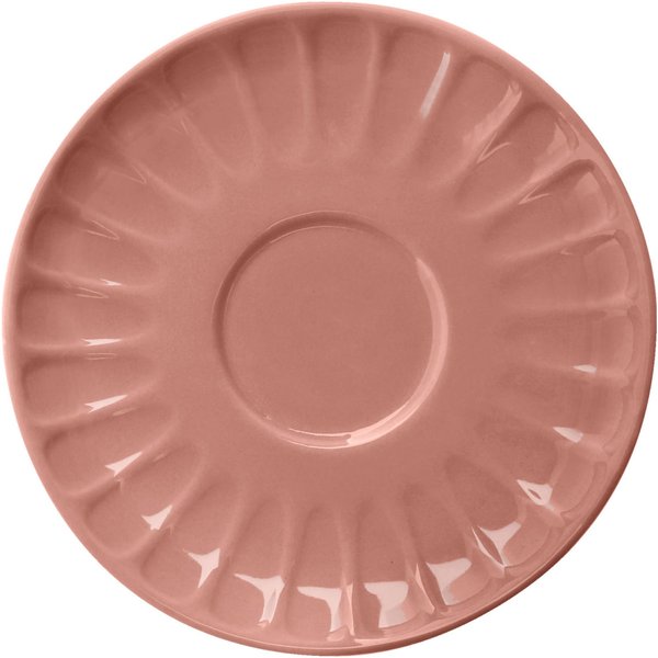 6x VEGA Sous-tasse café et mug Bel Colore; 14 cm (Ø); rosé; 6 pièce(s) / Lot