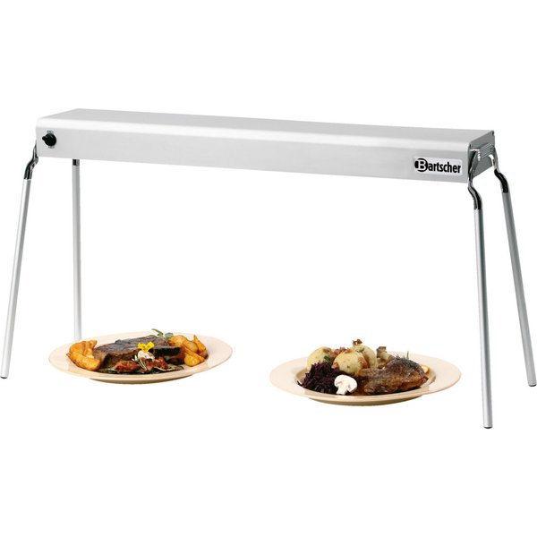 Rampe chauffante infrarouge IHR110 Bartscher; 122x22.5x6.5 cm (lxHxP); argenté