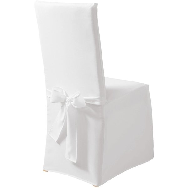 ERWIN M. Coprisedia catering Homero con fiocco; 44x40x95 cm (LxLxH); bianco
