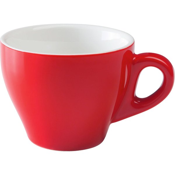 6x PULSIVA Tasse à café Joy 2.0; 20 cl, 9x7 cm (ØxH); rouge; rond(e); 6 pièce(s) / Lot