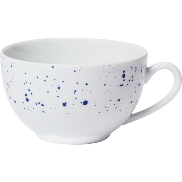 6x VEGA Tasse à café Mixor mouchetée; 22 cl, 9.5x5.5 cm (ØxH); blanc/bleu; rond(e); 6 pièce(s) / Lot