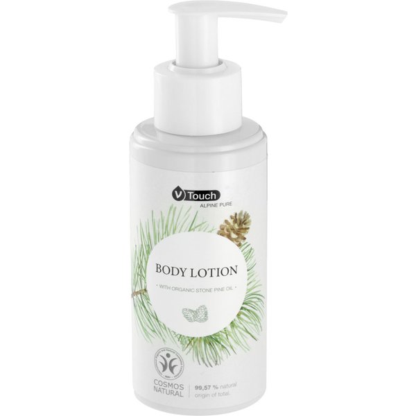 6x V-Touch Lait pour le corps pour hôtel Alpine Pure en flacon distributeur à pompe; 140 ml; blanc; 6 pièce(s) / Lot