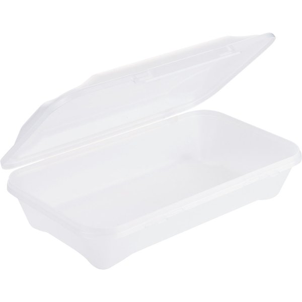 19x Contacto Boîte repas réutilisable We Turn; 1250 ml, 26.5x16.2x6.5 cm (LxlxH); blanc; rectangulaire; 19 pièce(s) / Lot