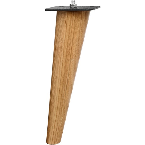 4x VEGA Pieds Velluto 4 pièces; 9x9x25 cm (lxPxH); chêne/naturel; 4 pièce(s) / Lot
