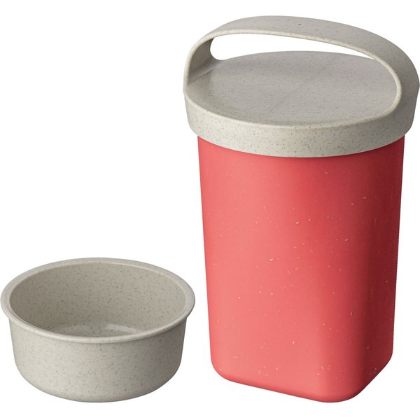 6x koziol Contenitori riutilizzabili Snackpot Buddy; 700 ml, 10.4x17.5 cm (ØxH); rosso; rotonda; 6 pz. / Pacco