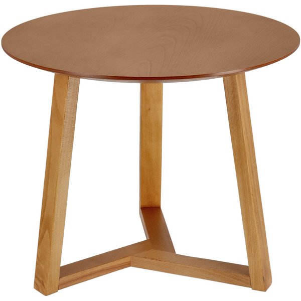 VEGA Tavolino Melena; 50.5x60 cm (HxØ); marrone chiaro; rotonda