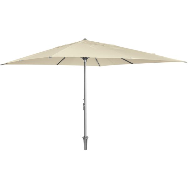 Parasol Fiesto avec pied à enterrer VEGA; 400x400x300 cm (LxlxH); beige/anthracite