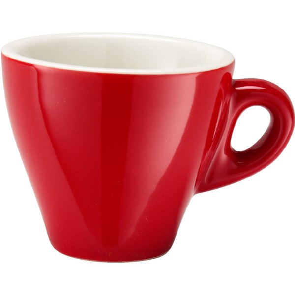 6x PULSIVA Tasse à café expresso Joy 2.0; 8 cl, 6.5x5.8 cm (ØxH); rouge; rond(e); 6 pièce(s) / Lot