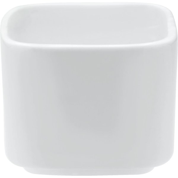 12x VEGA Mini ciotolina Alt; 90 ml, 6x6x4.7 cm (LxLxH); bianco; quadrata; 12 pz. / Pacco