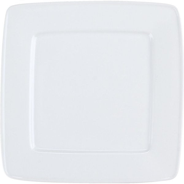 3x PULSIVA Piatto Jazz piano; 28x28 cm (LxL); bianco; quadrata; 3 pz. / Pacco