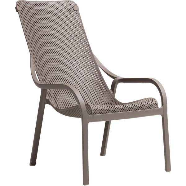 2x Nardi Poltrona Net Lounge; 90x61x99 cm (LxLxH); tortora; 2 pz. / Pacco